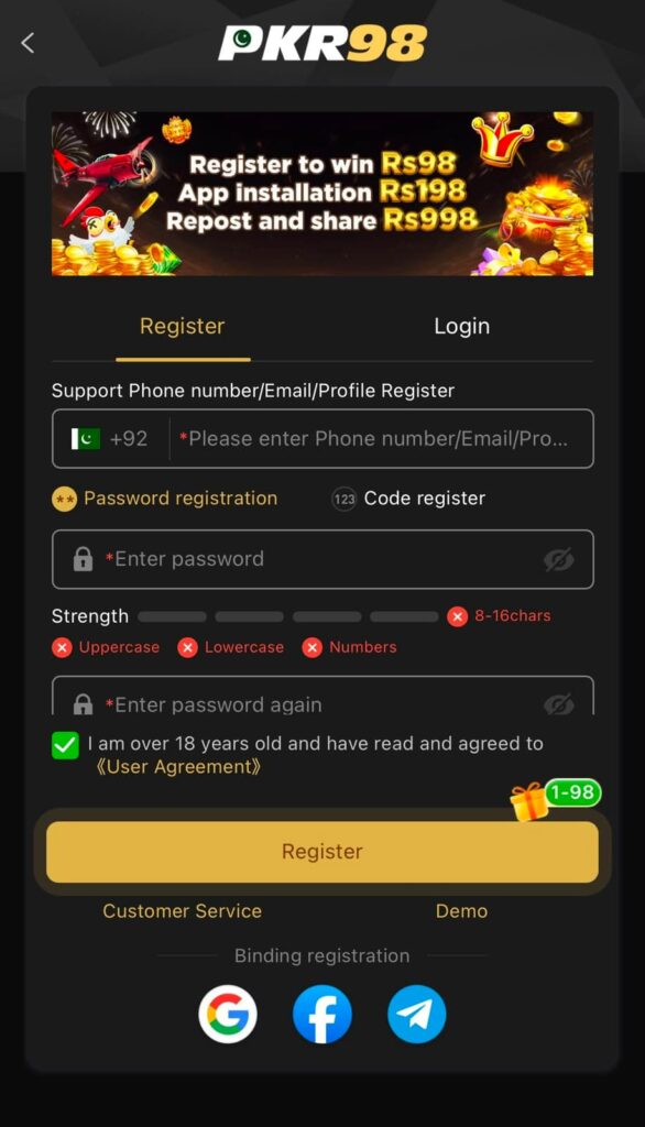 PKR98 Game